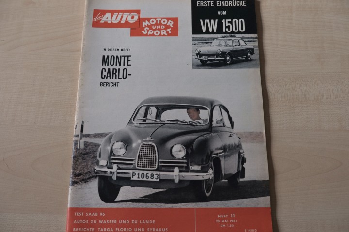 Deckblatt Auto Motor und Sport (11/1961)